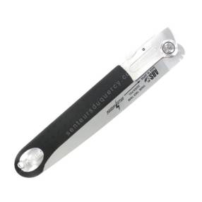 Scie d'élagage pliante ARS PM-24 en position ouverte, lame TurboCut haute performance.